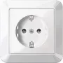Merten MEG2301-1025 Schuko Steckdose, 16 A, Unterputz, Polarweiß