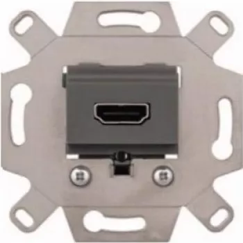 Merten MEG4583-0000 HDMI-Anschlussmodul, Grau, Unterputz, 4K UHD, System M