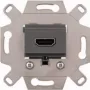 Merten MEG4583-0000 HDMI-Anschlussmodul, Grau, Unterputz, 4K UHD, System M