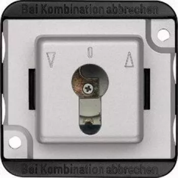 Merten System M 1-fach Abdeckrahmen Schwarz/Silber Hochglanz 318760