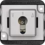 Merten System M 1-fach Abdeckrahmen Schwarz/Silber Hochglanz 318760