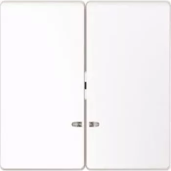Merten System M 2-fach Rahmen, Polarweiß glänzend Thermoplast, MEG3420-6035