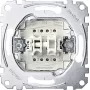 Merten System M Doppel-Taster-Einsatz 2 NO 10A 250V AC Unterputz MEG3055-0000
