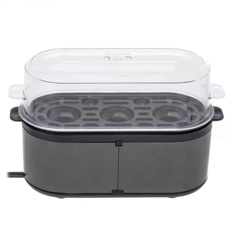 MESKO MS 4485gm Eierkocher, 7 Eier, 450 W, Dunkelgrau