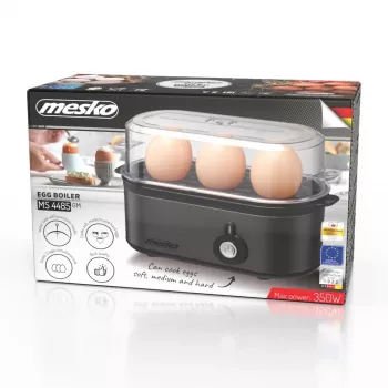 MESKO MS 4485gm Eierkocher, 7 Eier, 450 W, Dunkelgrau