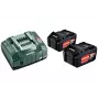 Metabo 18V LiHD 5.5Ah Akku & ASC 145 Air Cooled Ladegerät Set (2 Akkus)