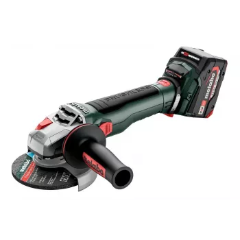 Metabo 613054650 125 mm 900 W Elektrowinkelschleifer, 10.000 U/min, M14-Spindel, Schiebeschalter, Wiederanlaufschutz, S-automatik-Sicherheitskupplung