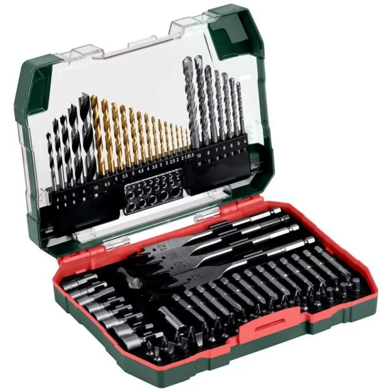 Metabo 626708000 86-teiliges Bohr- und Schraubendreher-Bitset im Koffer