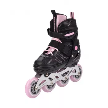 Meteor Urbo Verstellbare Inline-Skates Schwarz-Pink Größe 34-37