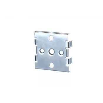 METZ BTR Hutschienenadapter mini (1308990111-I) – Hutschienenadapter für Keystone- & Glasfasermodule, 35mm, Lichtgrau