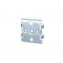 METZ BTR Hutschienenadapter mini (1308990111-I) – Hutschienenadapter für Keystone- & Glasfasermodule, 35mm, Lichtgrau