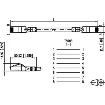 METZ CONNECT 1308451588-E 1,5m Cat6a S/FTP (S-STP) weißes Netzwerkkabel
