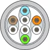 METZ CONNECT 130845D033-E Cat6a S/FTP Netzwerkkabel, 40 m, Grau