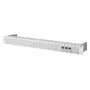 METZ CONNECT 130920-E 1U 24-Port Patch Panel, 90° gewinkelt, leer, hellgrau 130920-E-90