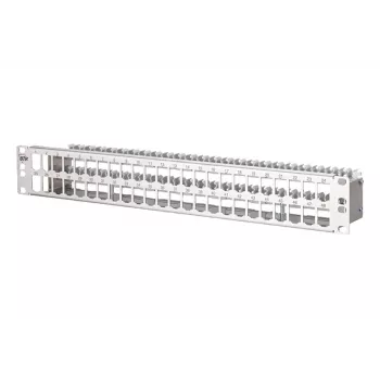 METZ CONNECT BTR E-DAT modul Patch Panel 48-Port 1,5U geschirmt Cat.6A Schwarz 130924-00-E