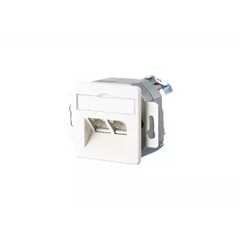 METZ CONNECT BTR IT CONNECT E-DAT 8/8(8) Ek Unterputz-Datendose, 2 x RJ-45, CAT 6, geschirmt, Reinweiß RAL 9010 1307444002-I