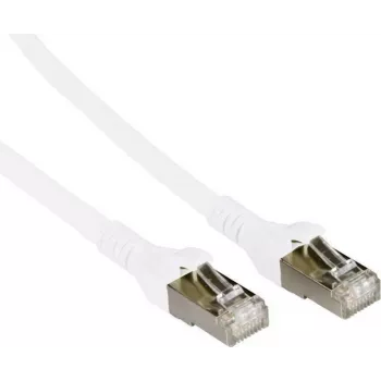 METZ CONNECT Cat.6A S/FTP Patchkabel RJ45 auf RJ45, 10GBase-T, 0,5m, Grau, LSZH, Goldkontakte 1308455088-E
