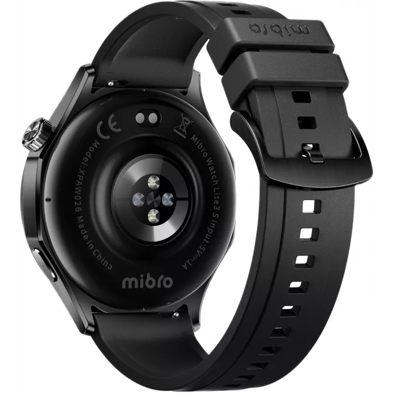 Mibro Watch GT Smartwatch, Schwarz, 1,72-Zoll-TFT-Display, 2 Armbänder im Lieferumfang enthalten