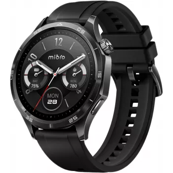 Mibro Watch GT Smartwatch, Schwarz, 1,72-Zoll-TFT-Display, 2 Armbänder im Lieferumfang enthalten