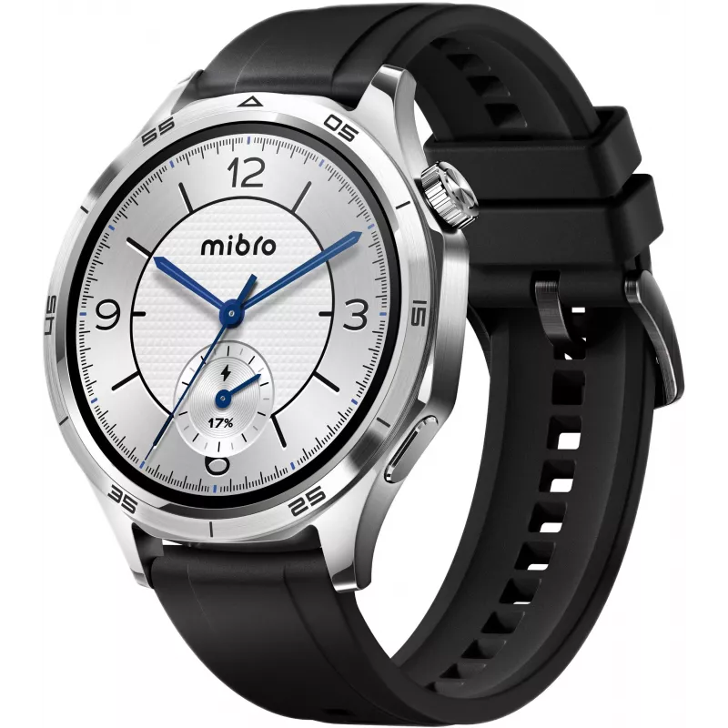 Mibro Watch GT Smartwatch mit 1,75 inch HD-TFT-Display, Silber (2 Armbänder inklusive)