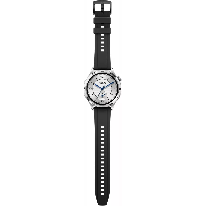 Mibro Watch GT Smartwatch mit 1,75 inch HD-TFT-Display, Silber (2 Armbänder inklusive)
