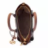 Michael Kors Jet Set Charm Oval Crossbody Bag Braun Signature Coated Canvas