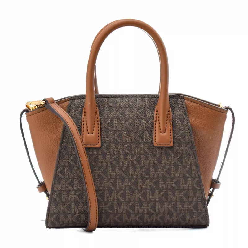 Michael Kors Jet Set Charm Oval Crossbody Bag Braun Signature Coated Canvas