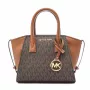 Michael Kors Jet Set Charm Oval Crossbody Bag Braun Signature Coated Canvas