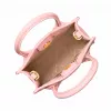 Michael Kore Damen Ginny Crossbody Bag aus Saffiano-Leder, Powder Blush, 15x17x6 cm