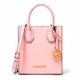Michael Kore Damen Ginny Crossbody Bag aus Saffiano-Leder, Powder Blush, 15x17x6 cm