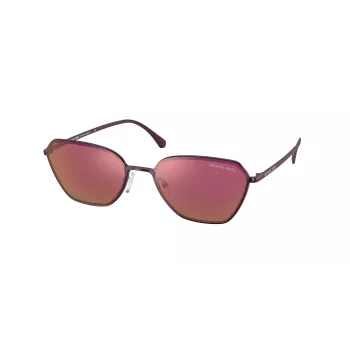 Michael Kors Adrianna IV Unisex Square Sonnenbrille MK1081-1125D0 56/18/140 mm Transparent Braun