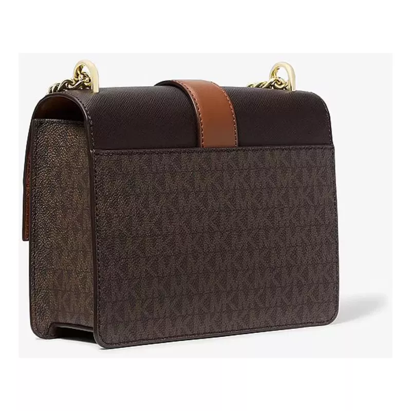 Michael Kors Greenwich Crossbody Bag 35S5GGRC1BBRO Braun Saffiano Leder