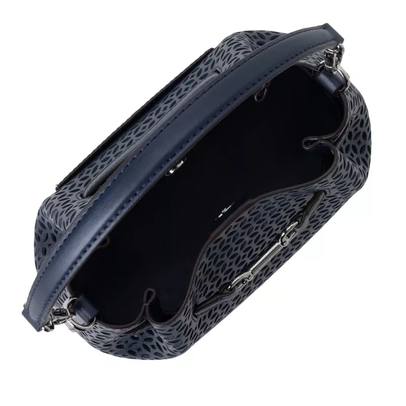 Michael Kors Jet Set Navy Signature Logo Umhängetasche 35S6S2ZC1YNAV