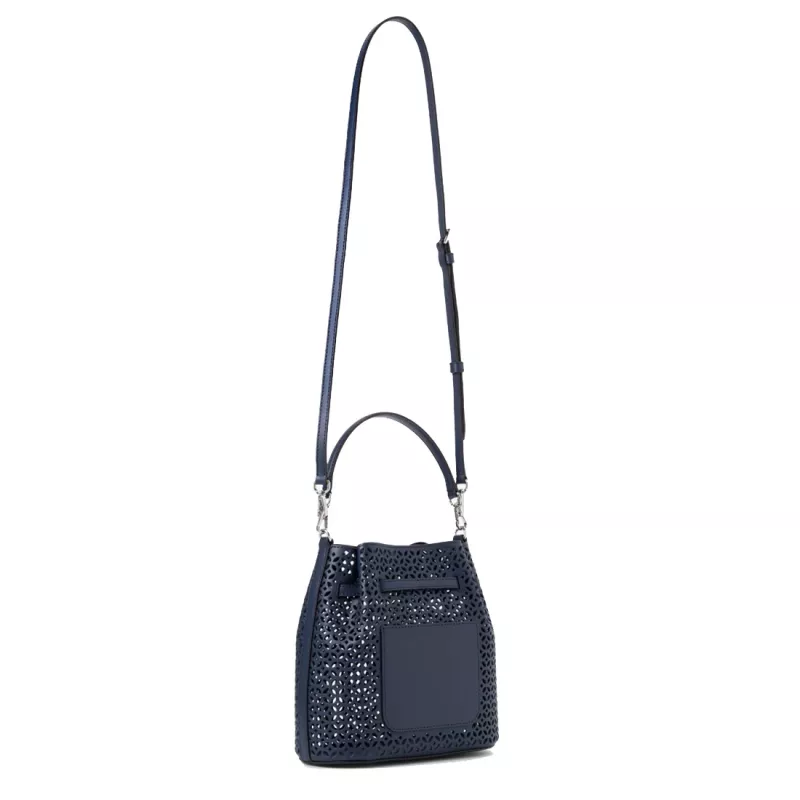 Michael Kors Jet Set Navy Signature Logo Umhängetasche 35S6S2ZC1YNAV