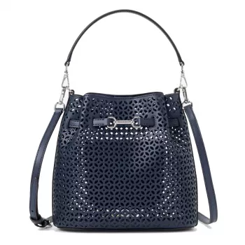 Michael Kors Jet Set Navy Signature Logo Umhängetasche 35S6S2ZC1YNAV