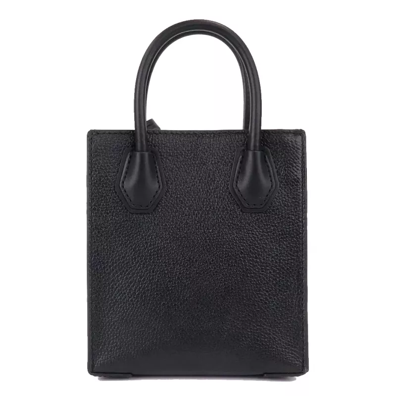 Michael Kors Jet Set Travel Crossbody Bag, Schwarz, signaturbeschichtete Leinwand mit Lederbesatz, goldfarbene Beschläge, 15 cm x 17 cm x 6 cm