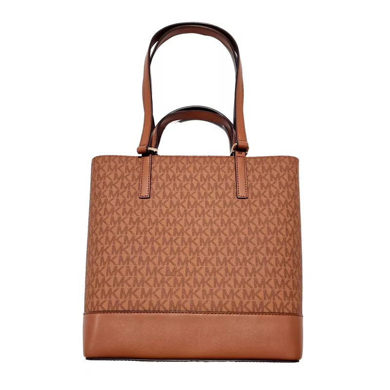 Michael Kors Jet Set Travel Crossbody Bag Luggage Brown Saffiano Leather 35S4GX9T1BLUG
