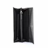 Michael Kors Jet Set Travel Large Zip Around Continental Wallet Saffiano Leder Schwarz Gold-Töne