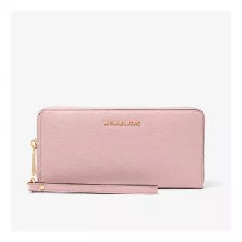 Michael Kors Jet Set Travel Powder Blush Saffiano Leder Handgelenktasche