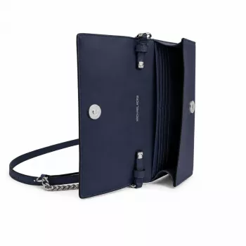 MICHAEL KORS Jet Set Travel Saffiano Leder Umhängetasche Marineblau