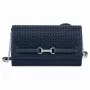 MICHAEL KORS Jet Set Travel Saffiano Leder Umhängetasche Marineblau