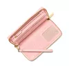 MICHAEL KORS Jet Set Travel Saffiano Leather Flat Multifunction Pouch in Powder Blush (35S6GTVE9LPOW)