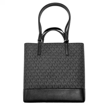 Michael Kors Jet Set Travel Saffiano Leder Schultertasche Schwarz 35S4GX9T1BBLA