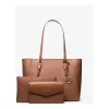 MICHAEL KORS Jet Set Travel Saffiano Leder Tote Bag Set - Gepäck - Damen 35R3GCFT3TLUG (33x28x12cm)