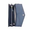 Michael Kors Jet Set Travel Saffiano Leder Handgelenk Geldbörse in Marine mit Gold-Ton Hardware