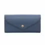 Michael Kors Jet Set Travel Saffiano Leder Handgelenk Geldbörse in Marine mit Gold-Ton Hardware