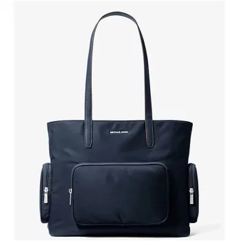 Michael Kors Jet Set Travel Tote Bag Navy Saffiano Leather 35T5S5FT9CNAV