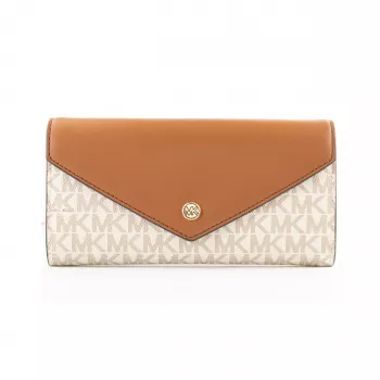 Michael Kors Jet Set Travel Vanilla Signature Coated Canvas Umhängetasche 35F3GTVE7BVAN