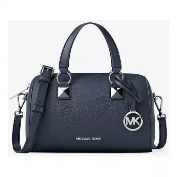Michael Kors Jet Set Travel Damen Saffiano-Leder Crossbody-Tasche in Marineblau, 19x13x9 cm