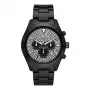 Michael Kors Lexington Herren Quarz-Chronograph Uhr MK8899 46mm Blaues Zifferblatt Silber Edelstahl